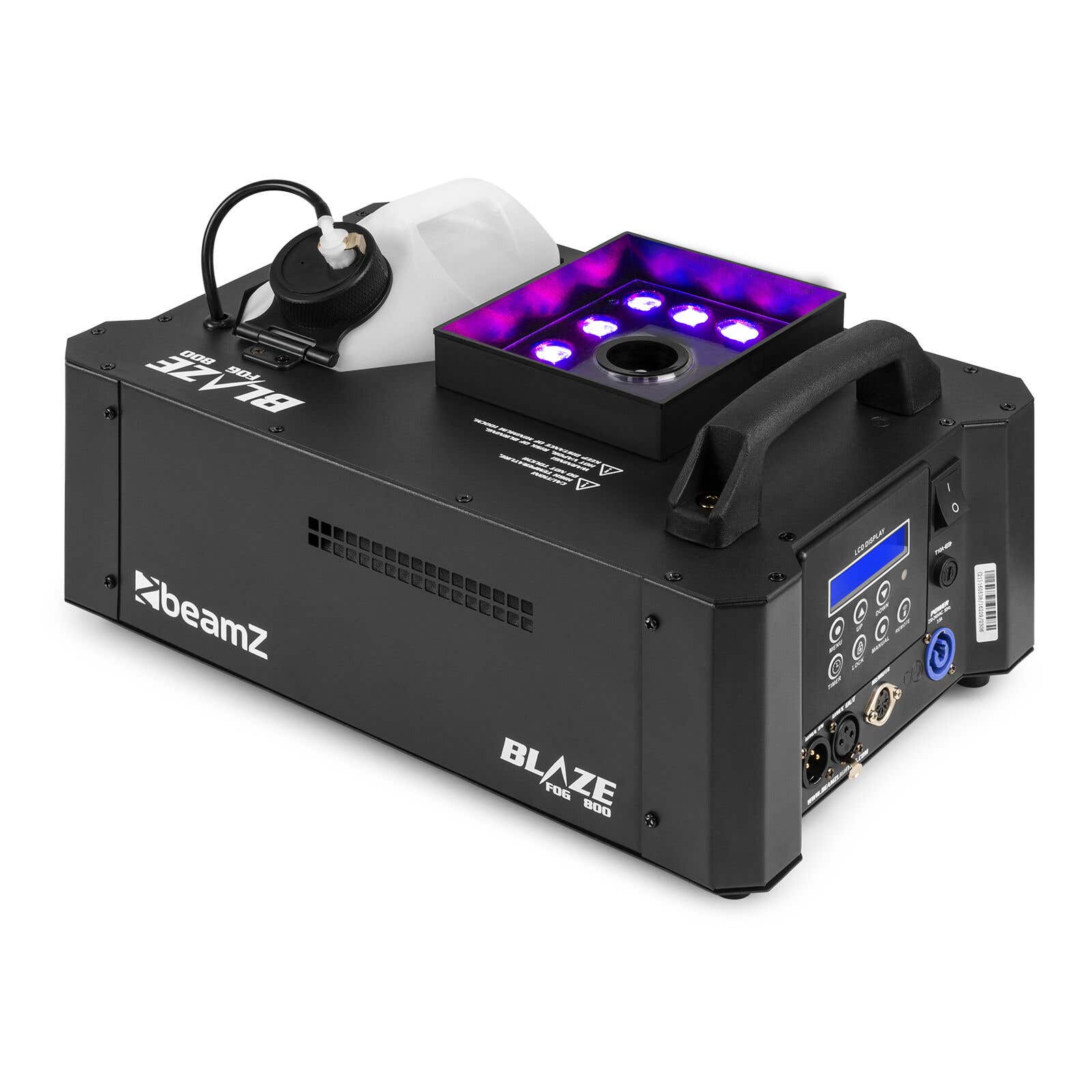 BeamZ Nebelmaschine BLAZE800 - Horizontale und vertikale Nebelmaschine mit Licht - 800 Watt