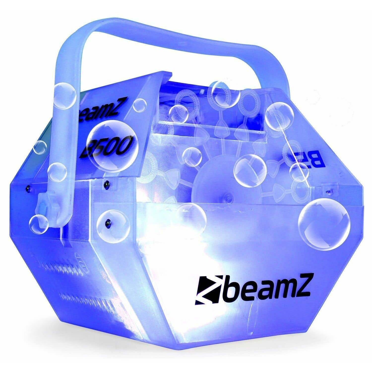 B-Ware - BeamZ B500LED Seifenblasenmaschine transparent mit LEDs
