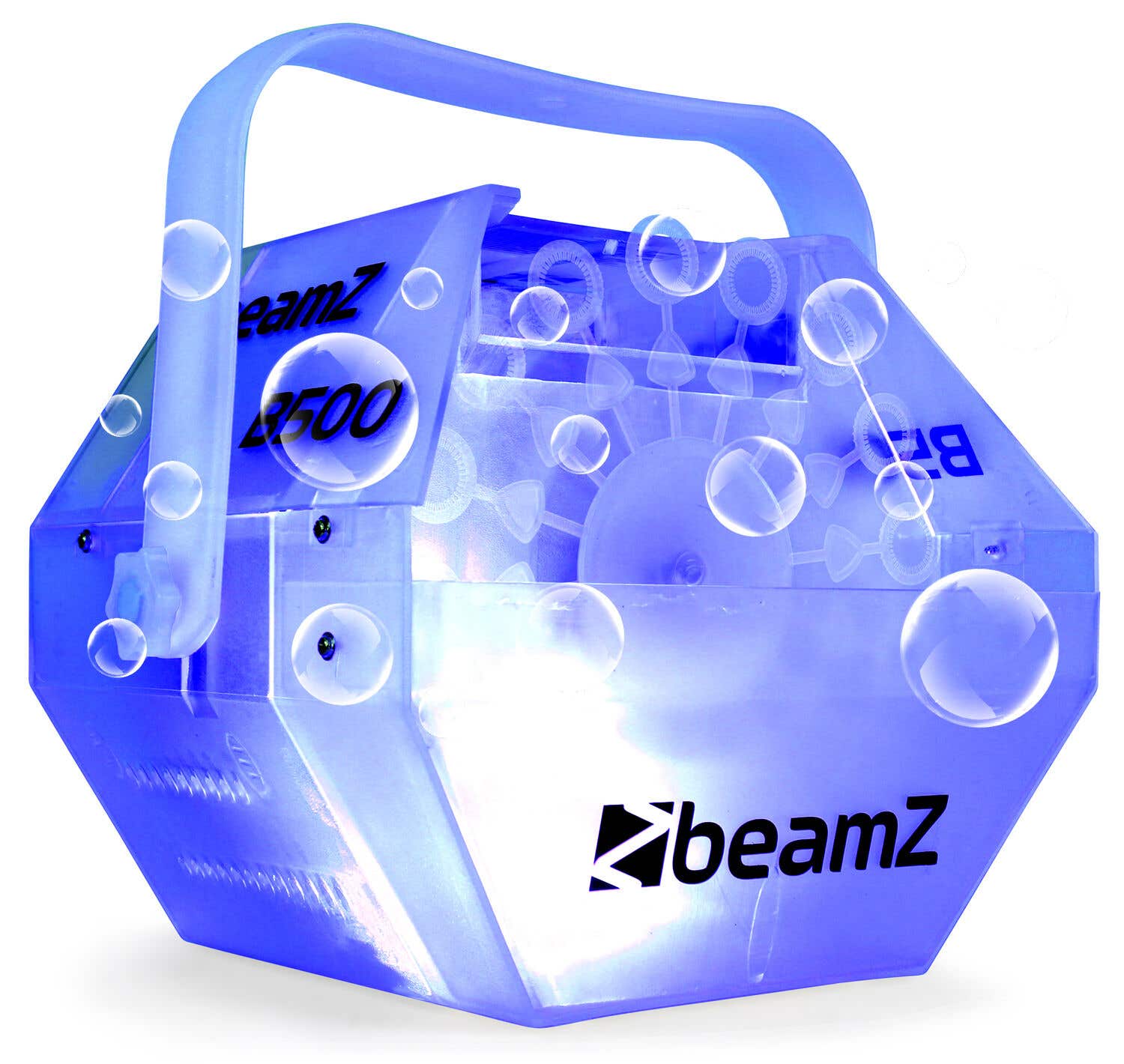BeamZ B500LED Seifenblasenmaschine transparent mit LEDs