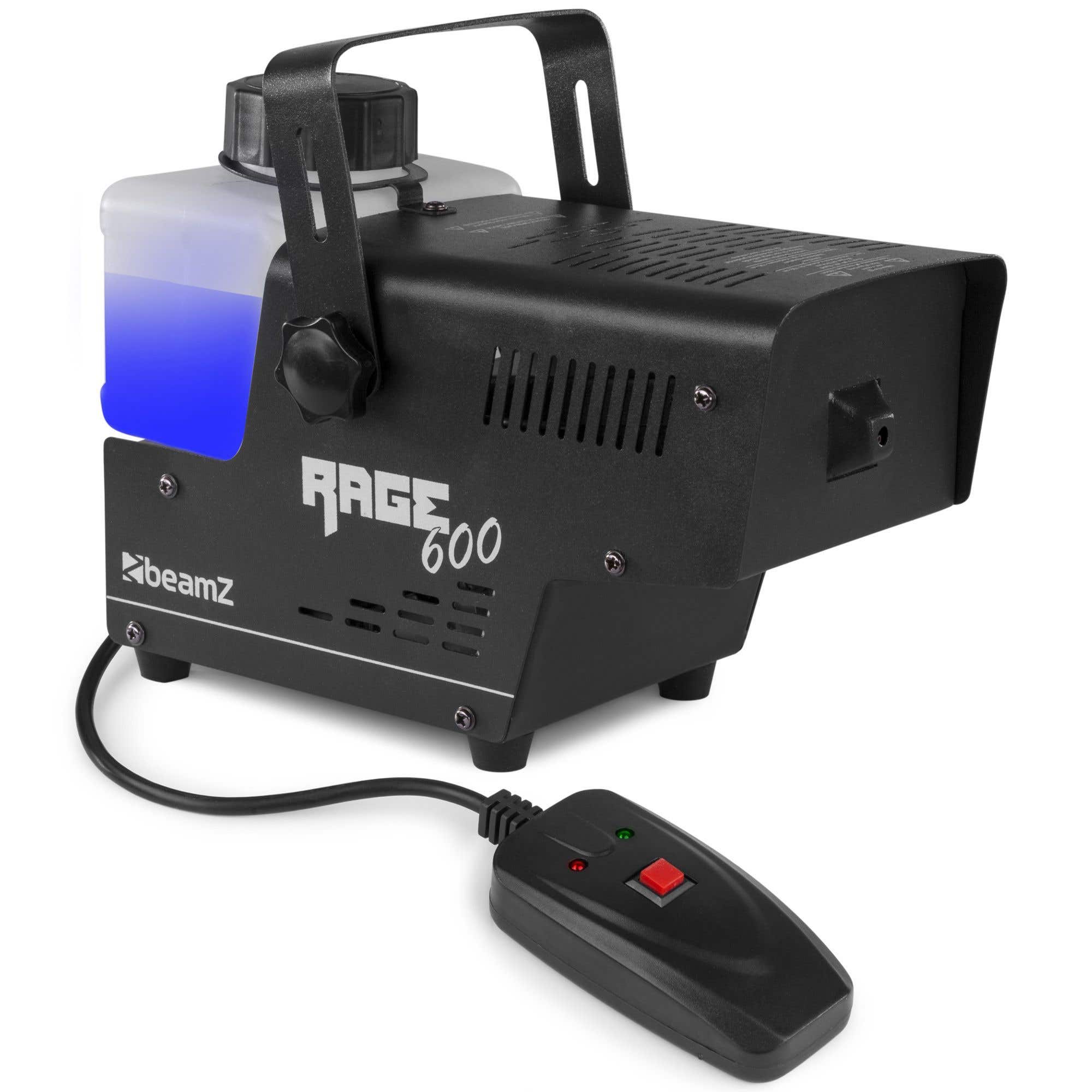 BeamZ RAGE600I Nebelmaschine 600 W mit kabelgebundener Fernsteuerung
