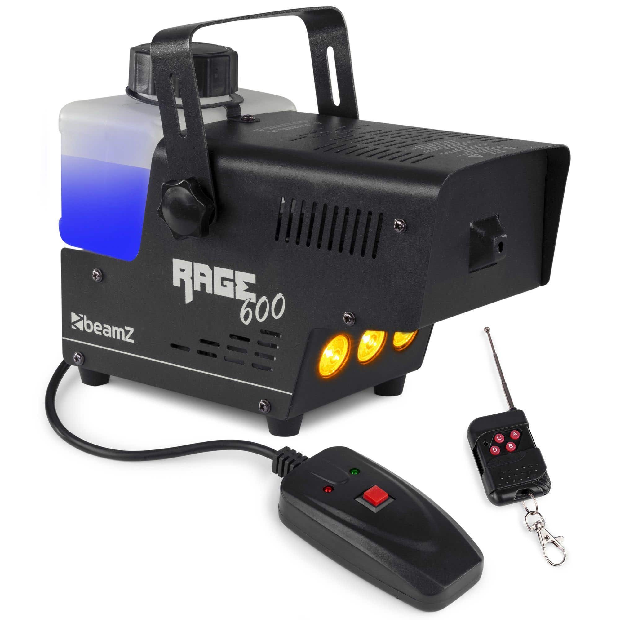 BeamZ RAGE600LED Nebelmaschine 600 W mit kabelloser Fernsteuerung