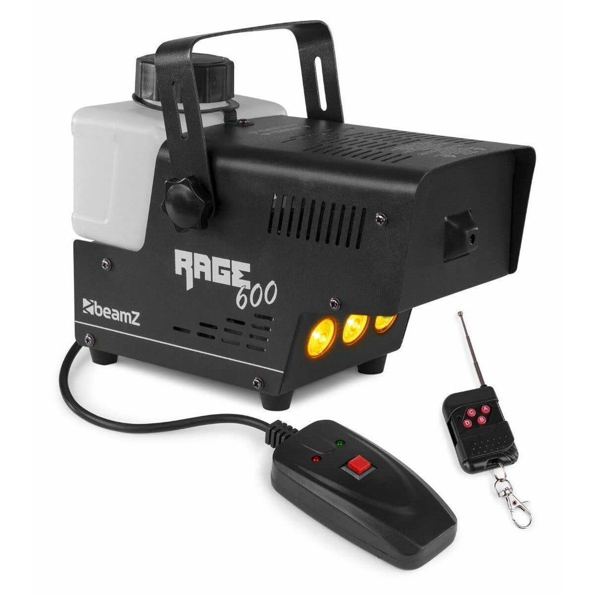 BeamZ RAGE600LED Nebelmaschine 600 W mit kabelloser Fernsteuerung