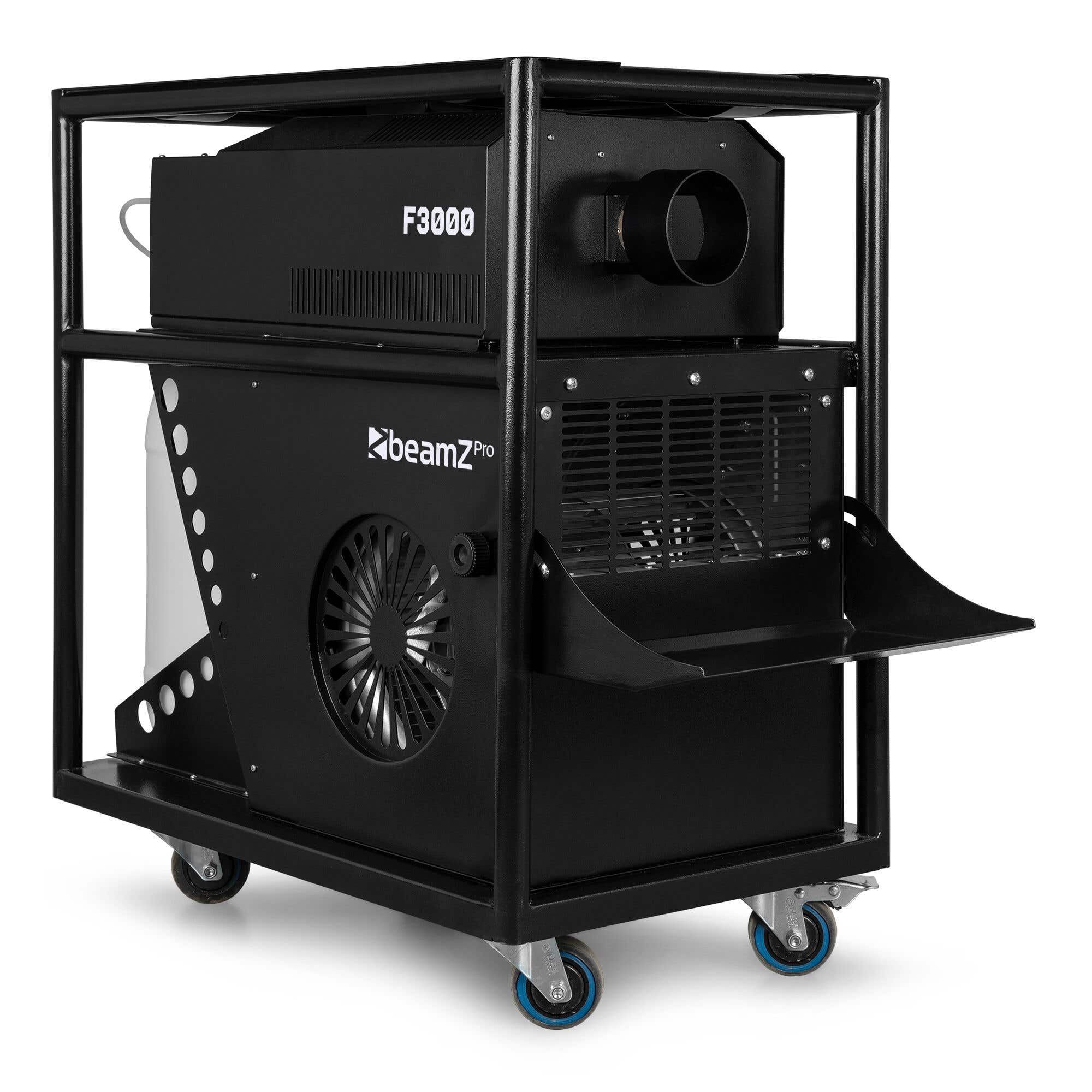 B-Ware - BeamZ Pro F3000 Professionelle Hazer Nebelmaschine – In Trolley – 3/5-Pin DMX – 3200W