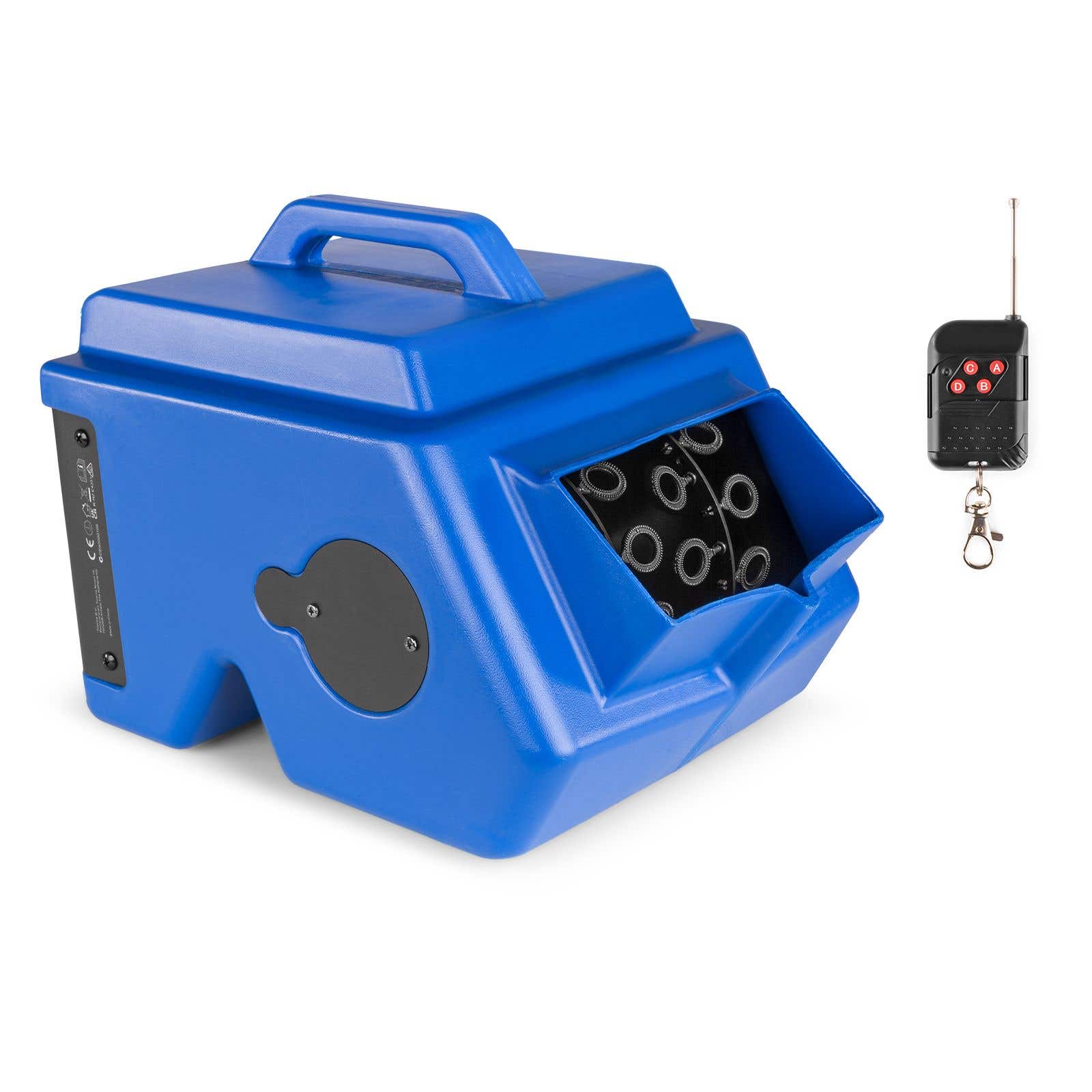 BeamZ B1500 Seifenblasen Maschine mit Doppelrad und großem 2 Liter Tank - gehärtetes Kunststoffgehäuse 