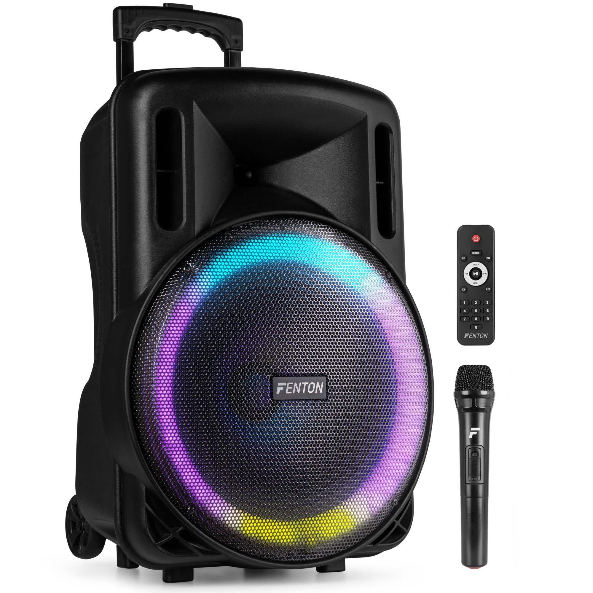 B-Ware - Fenton FT15LED MK2 Bluetooth Musikbox 15" - 800 Watt