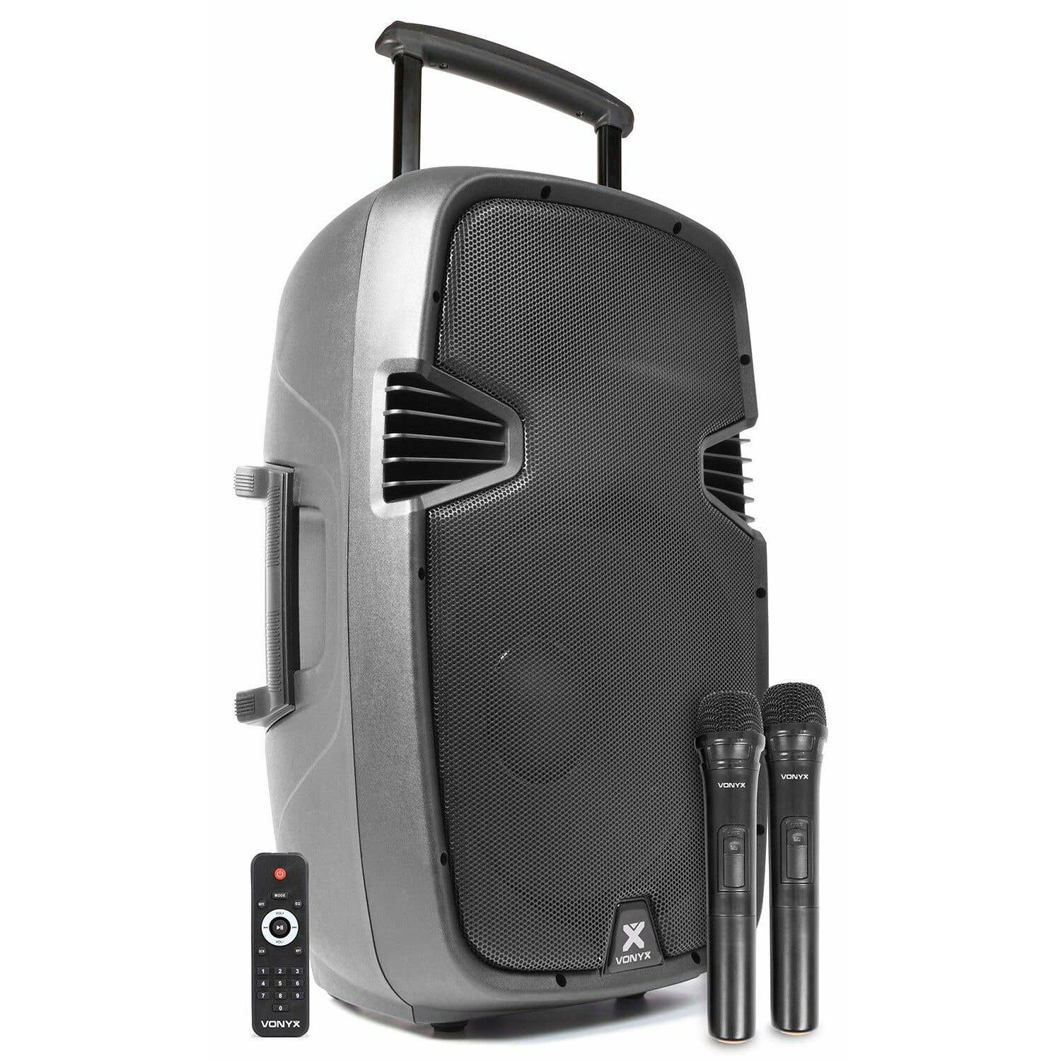 Vonyx SPJ-PA915 Mobiler Lautsprecher 15" 700 W auf Akku mit Bluetooth und USB