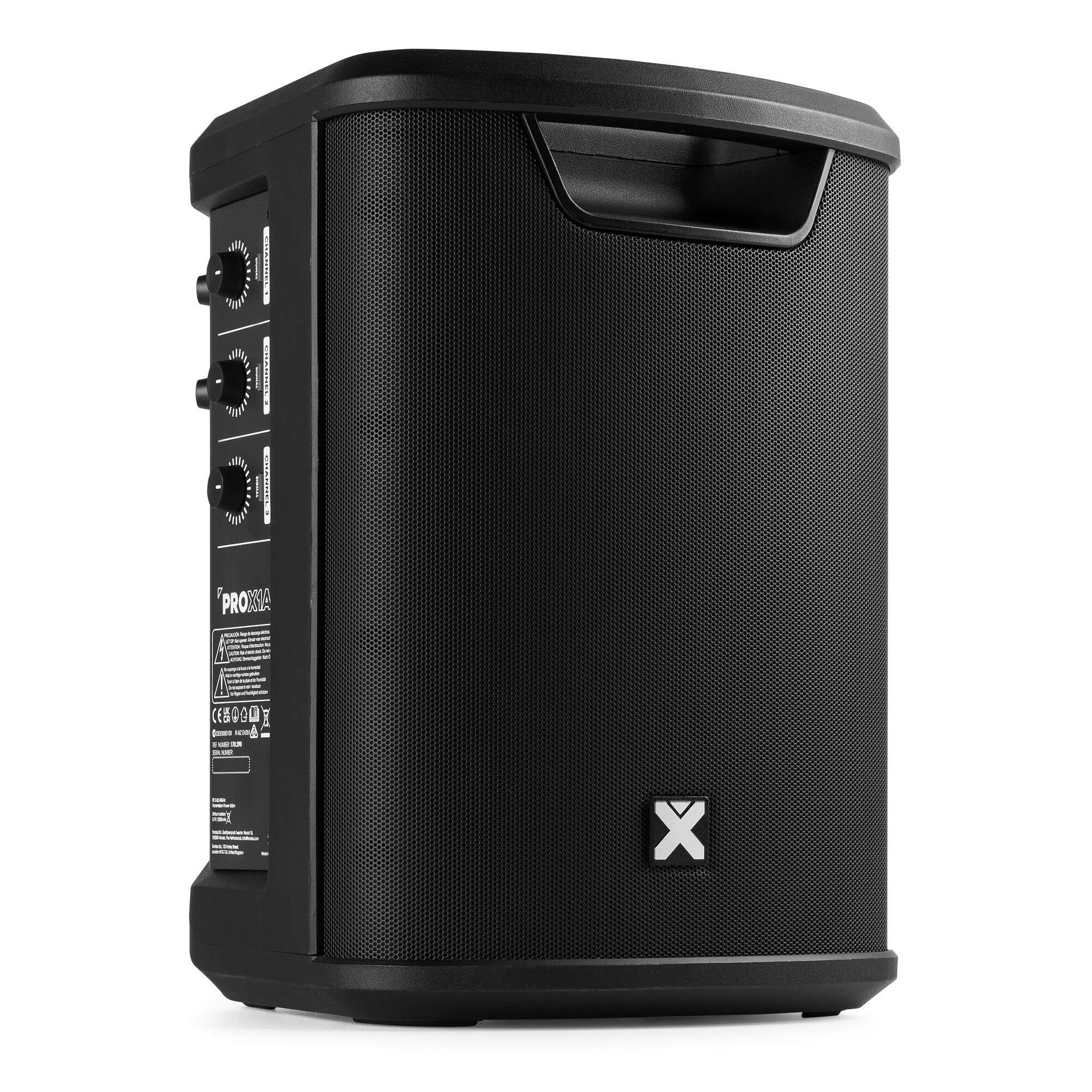 B-Ware - Vonyx PRO X1A PA Anlage – Kompakter Bluetooth Aktivlautsprecher mit Akku – 250W