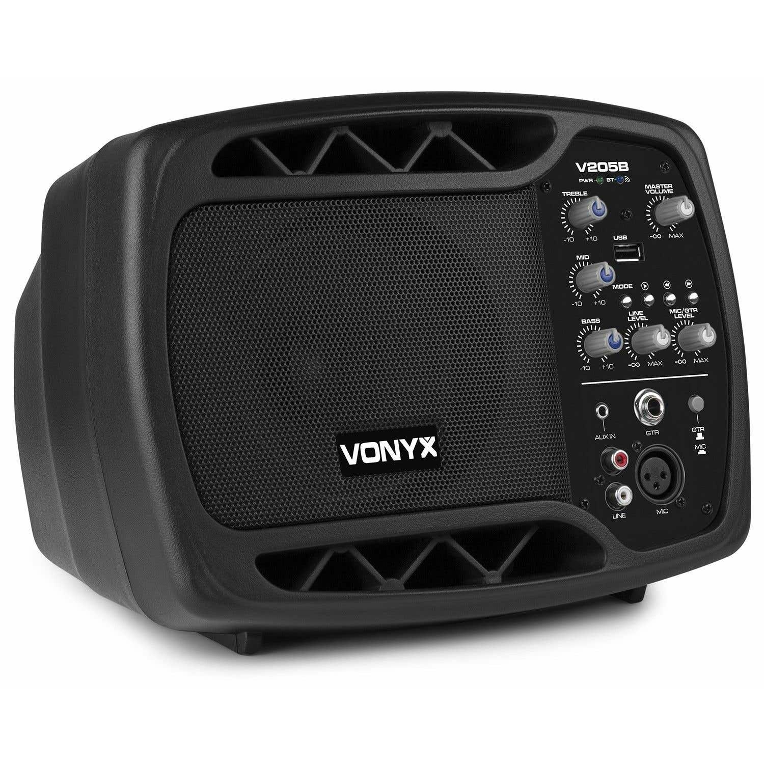 Vonyx V205B aktiver Monitorlautsprecher mit Bluetooth und USB-MP3-Player