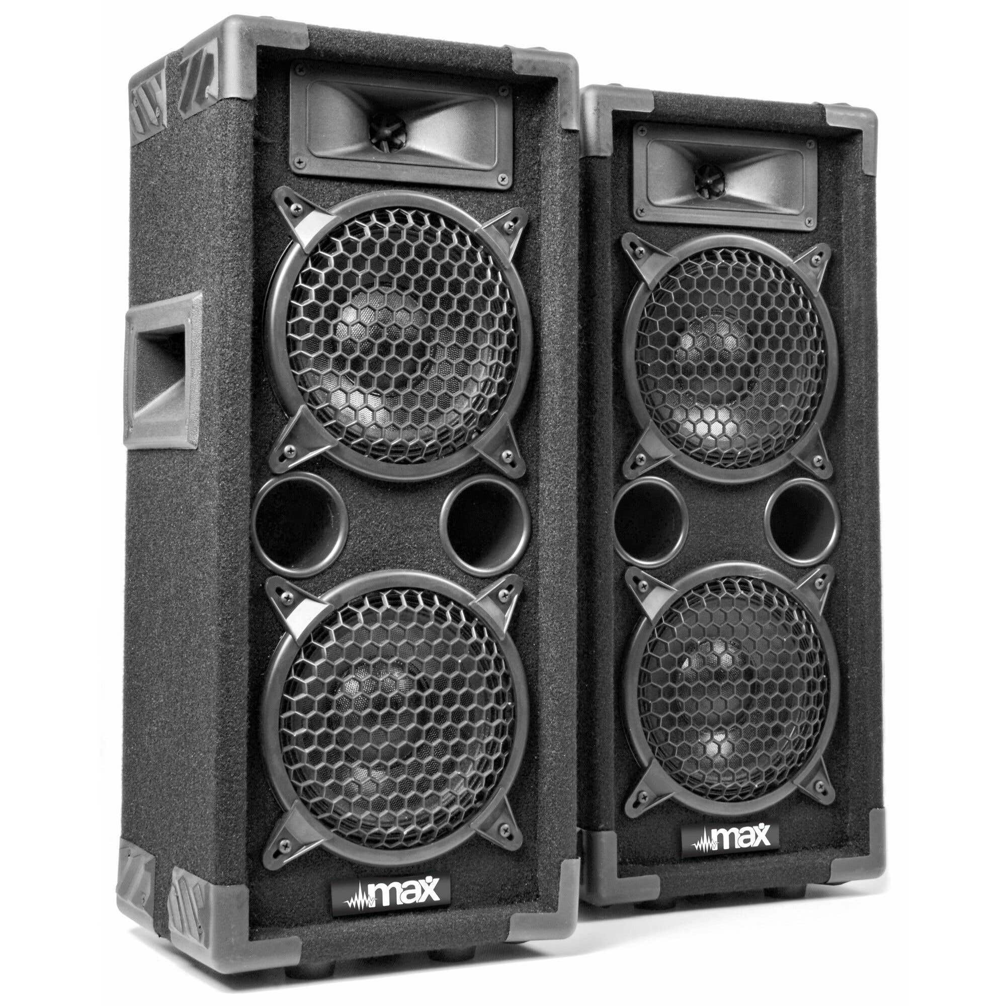 MAX MAX26 1200 W Disco-Lautsprecher Set 2 x 6"