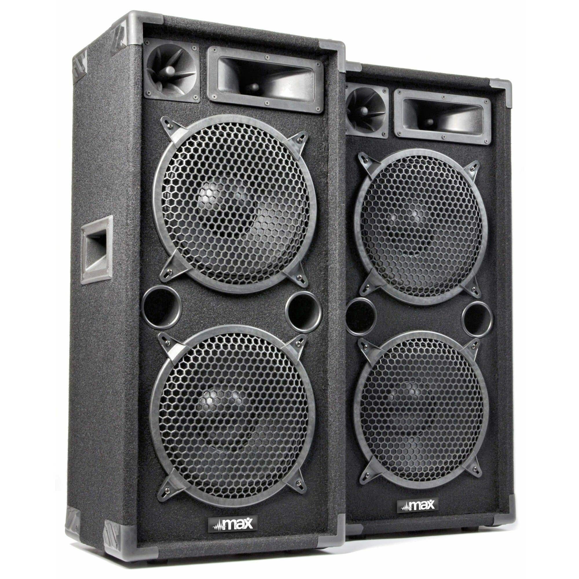MAX MAX210 2000 W Disco-Lautsprecherset 2x 10"