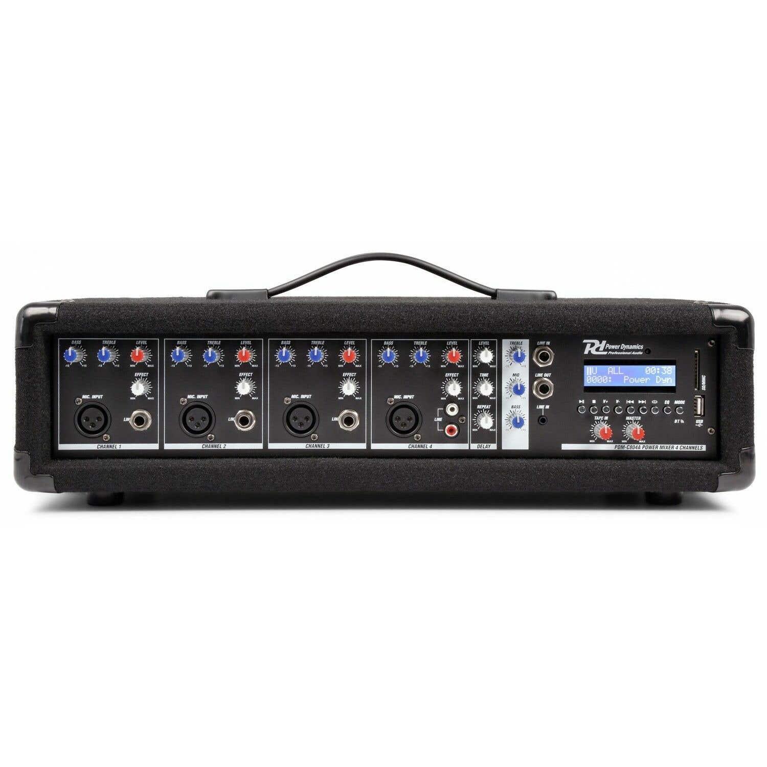 B-Ware - Power Dynamics PDM-C405A 4-Kanal-Mischpult mit eingebautem Verstärker