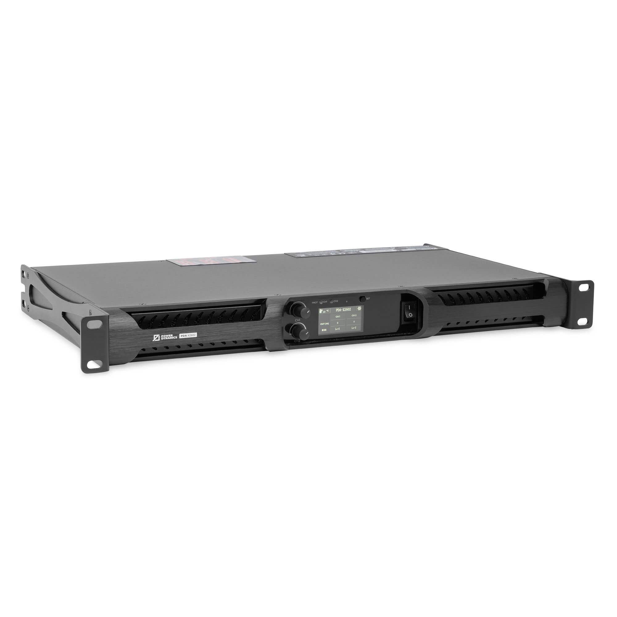 Power Dynamics PDA-X2602 professioneller PA Verstärker 100V - 2 Zonen - 19 Zoll - 2x 1300W