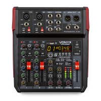 Vonyx VM-KG06 - 6-Kanal-Mischpult mit Bluetooth, DSP, USB-Audio-Interface, etc.