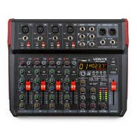 Vonyx VM-KG08 - 8-Kanal-Mischpult mit Bluetooth, DSP, USB-Audio-Interface, etc.