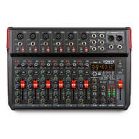Vonyx VM-KG10 - 10-Kanal-Mischpult mit Bluetooth, DSP, USB-Audio-Interface, etc.