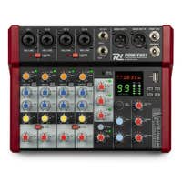 Power Dynamics PDM-Y601 Audiomixer - 6-Kanal Mischpult mit Bluetooth DSP