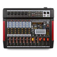 Power Dynamics PDM-T804 - 8-Kanal-Mischpult mit Bluetooth, 380 Effekten, MP3-Player und mehr
