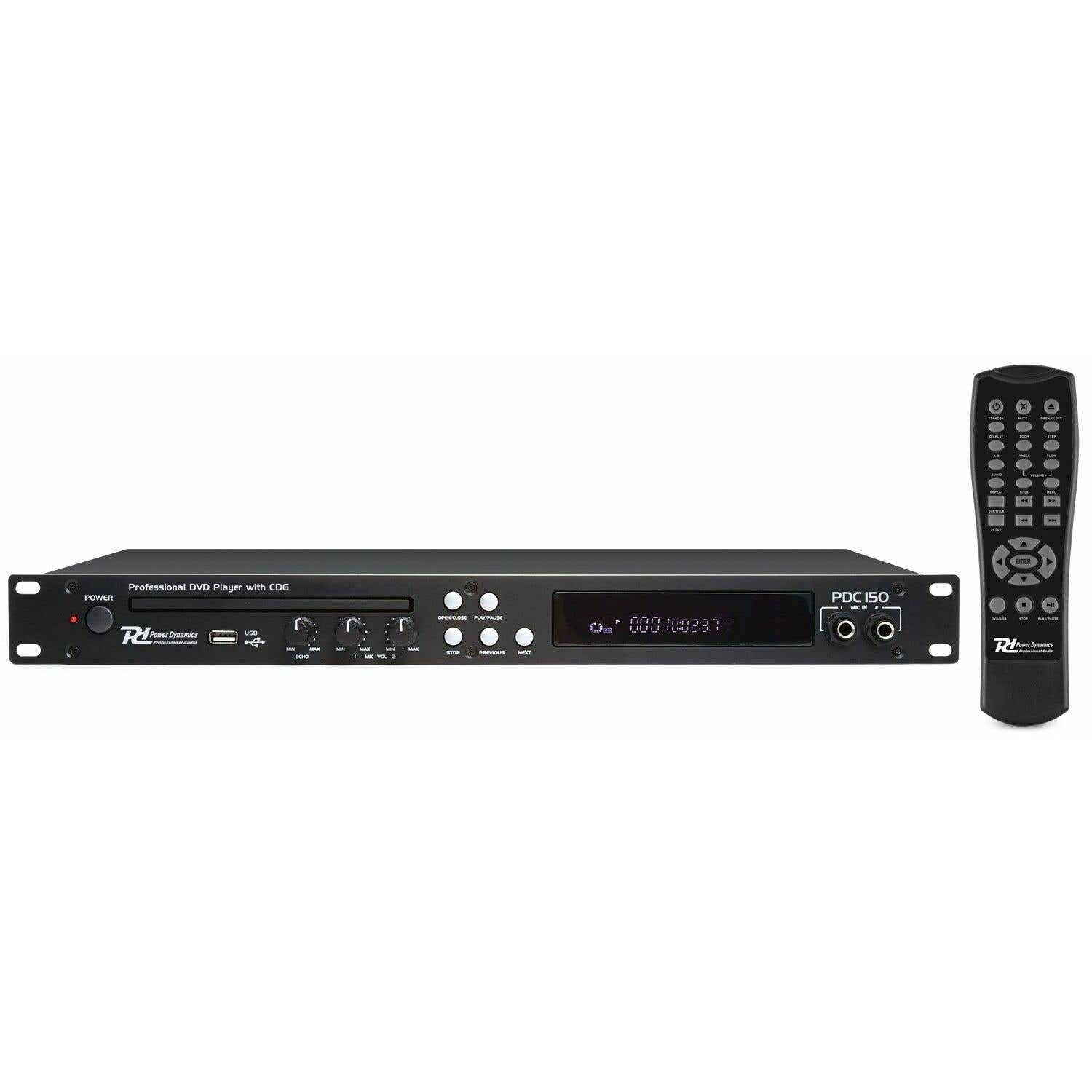 B-Ware - Power Dynamics PDC150 19" DVD/CD+G- und USB-Player
