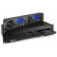 Power Dynamics PDX350 Doppel-CD-Player mit USB-MP3-Player
