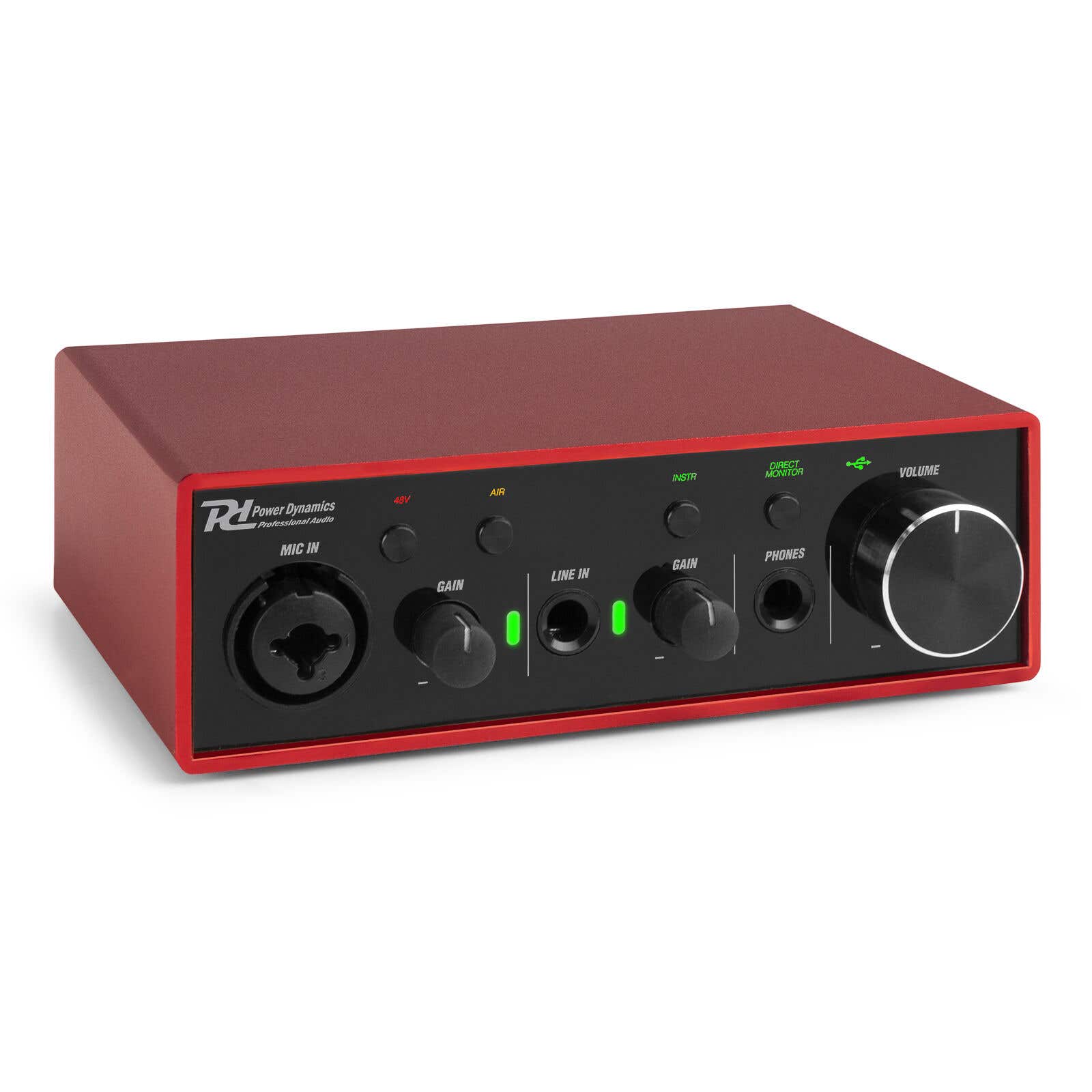B-Ware - Power Dynamics PDX11 USB Audio Interface Solo - für Musikproduktion, Studio