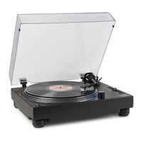 Vonyx DT6000 Plattenspieler mit Direktantrieb - HiFi mit Audio Technica Tonabnehmer - Schwarz