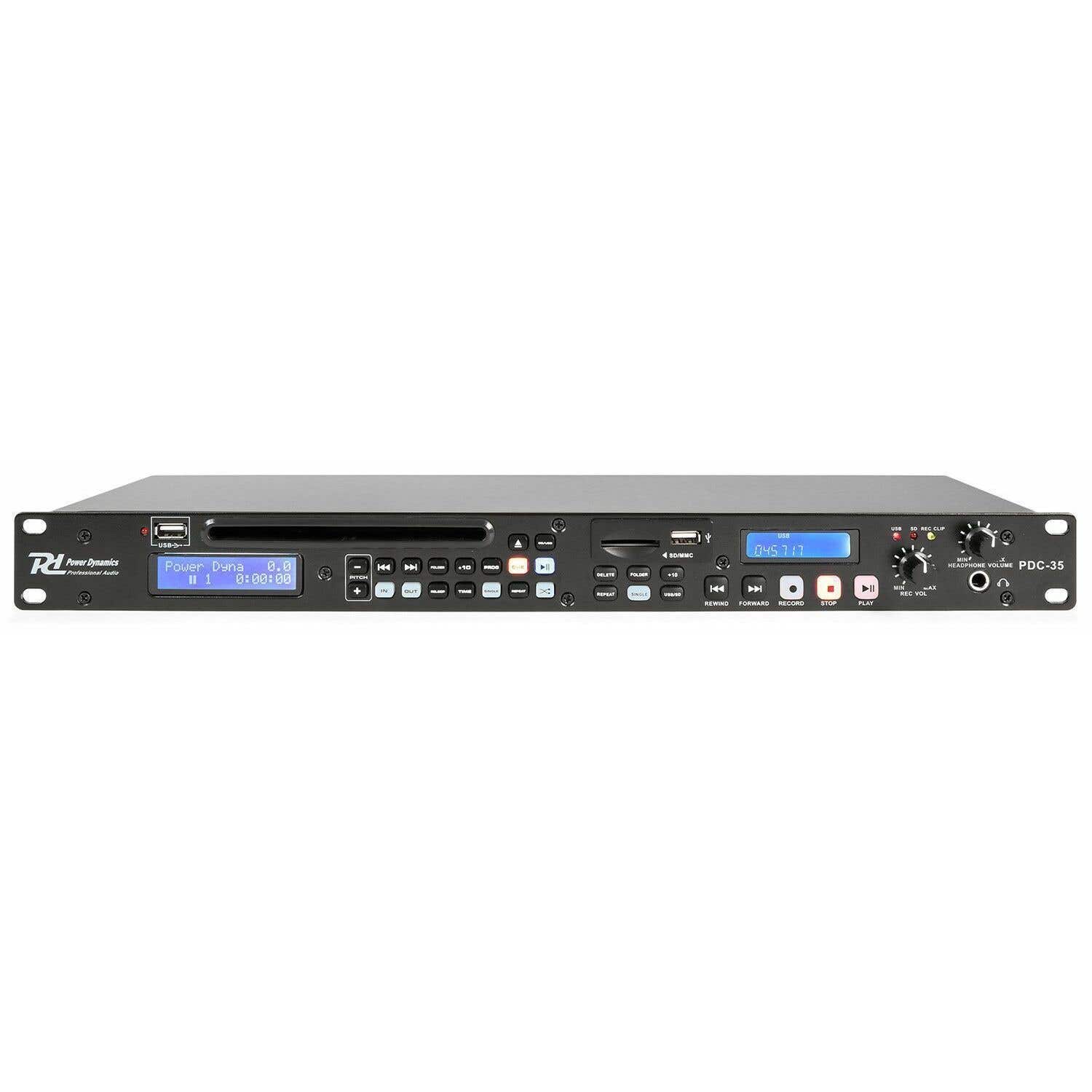 Power Dynamics PDC-35 CD / USB / SD-Player mit Aufnahmefunktion