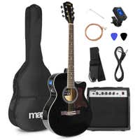 MAX ShowKit, elektrische Akustikgitarre, 40 Watt-Set – schwarz