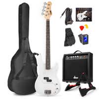 B-Ware - Max GigKit Bass Gitarre Komplettset - Weiß