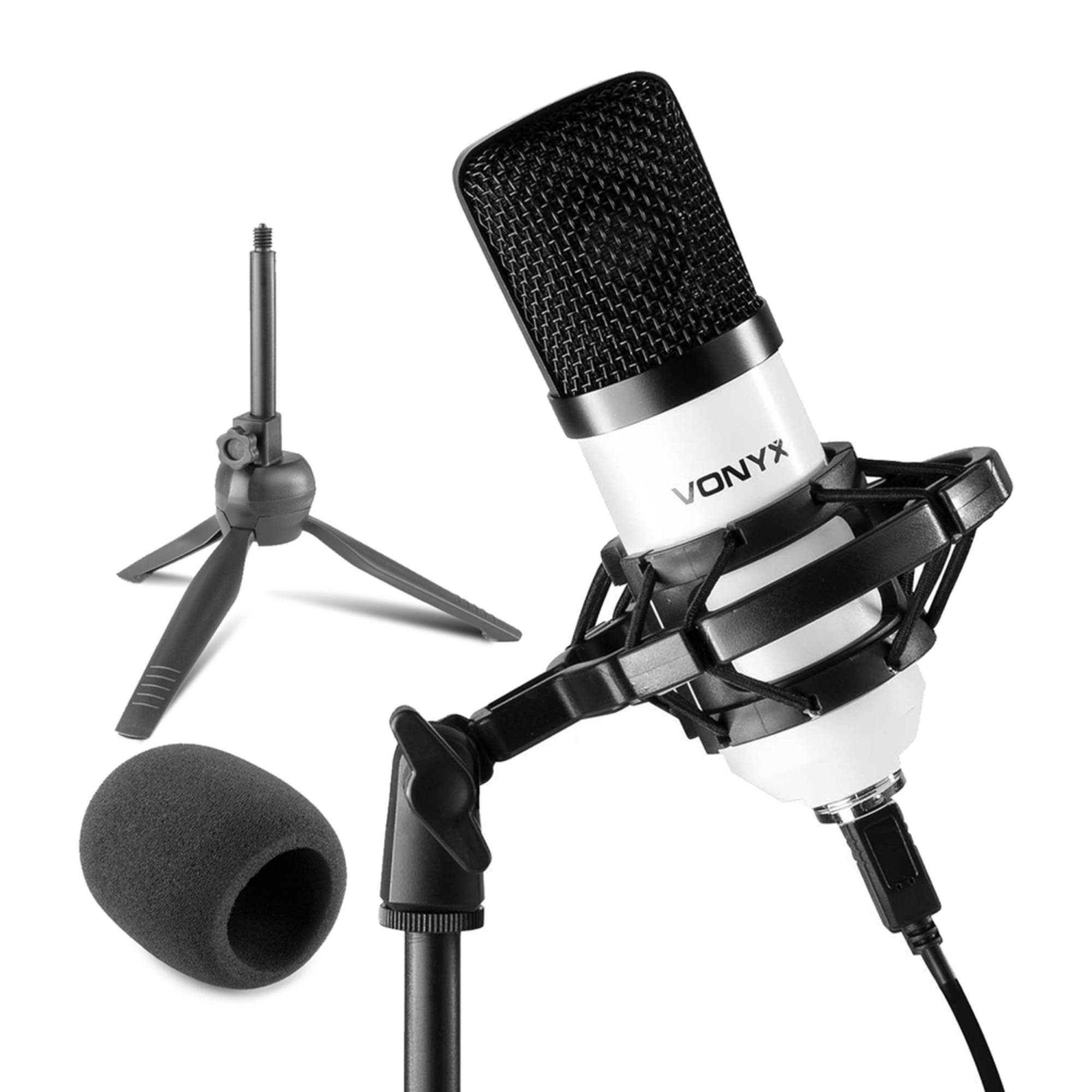Vonyx CM300W USB-Studio-Kondensatormikrofon – weiß