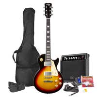 Max Gigkit SC E-Gitarre 4/4 - Komplettset mit 40 Watt Verstärker & Zubehör - Sunburst