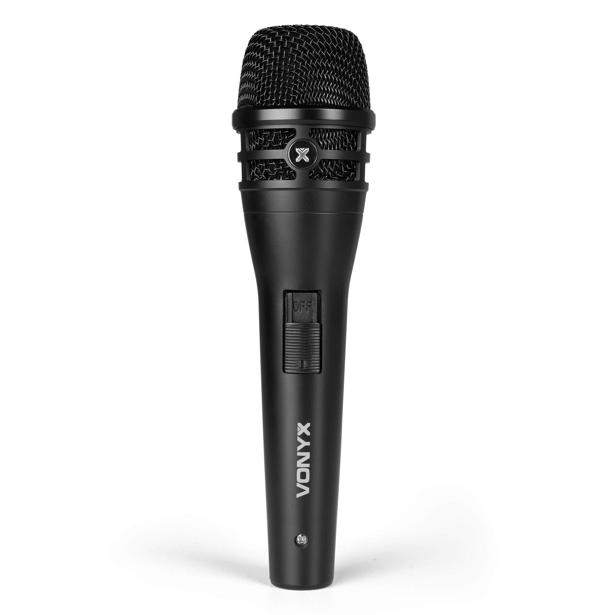 Vonyx VDM10 dynamisches Mikrofon – Nierenmikrofon für Gesang – Mit 5 m Kabel und Etui
