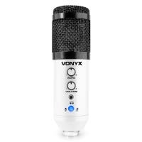 Vonyx CMS320W USB-Studiomikrofon mit Echo und Arm - Weiß