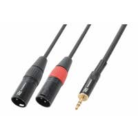 PD Connex Kabel 2x XLR-Stecker - 3,5 mm Stereo 6 m