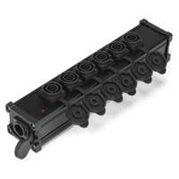 Power Dynamics PSB35 Stromverteiler mit 7x wasserdichten Powercon Anschlüssen - P-Con IN - 7x P-Con OUT