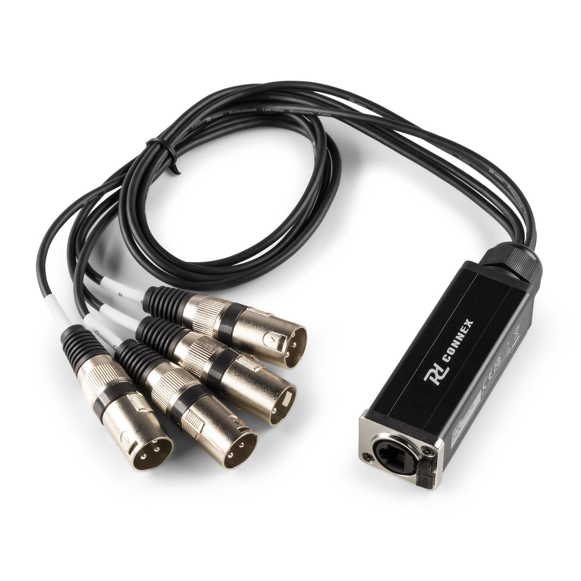 PD Connex CX190 Stage Box - RJ45 auf 4x XLR male Splitter - 70cm