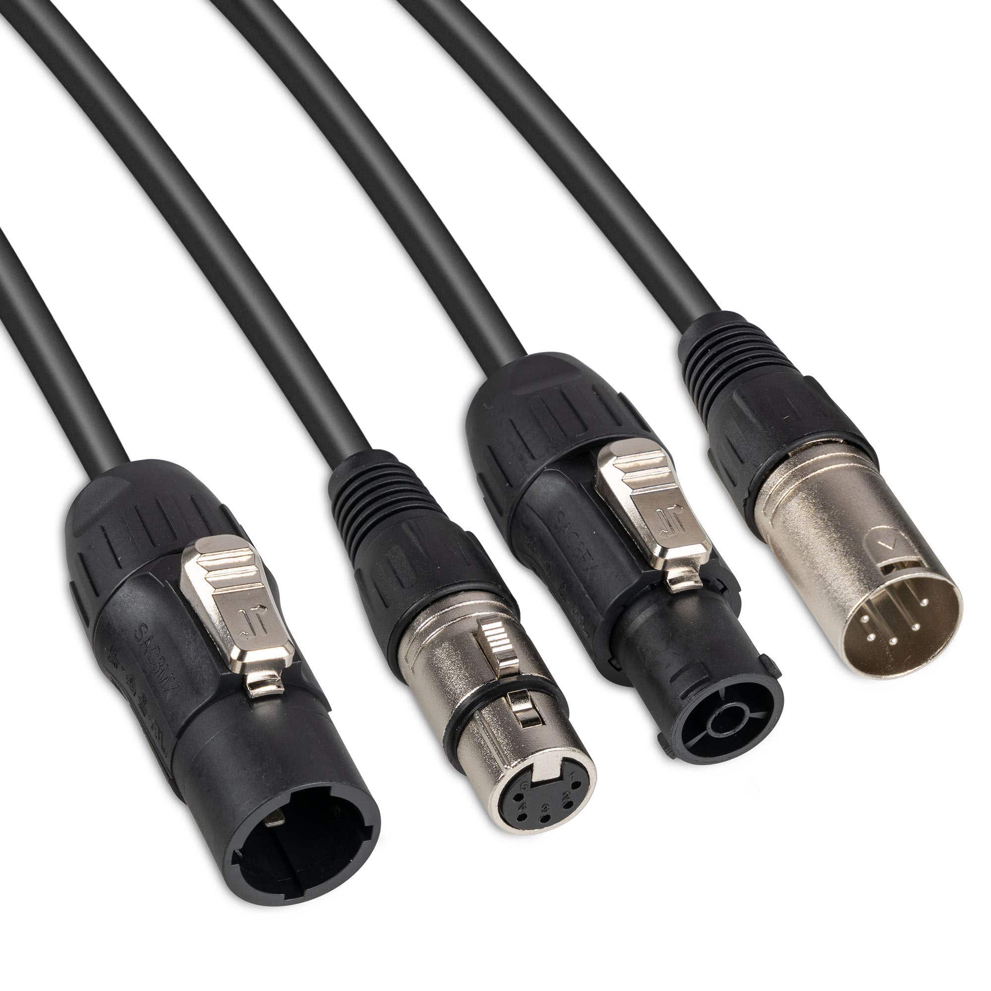 PD Connex CX13-15 Kombikabel PowerCon Thru mit XLR 5-pin - für Outdoor - 15 Meter