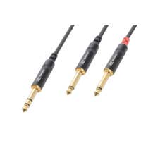PD Connex CX76-6 Kabel 6.3 Stereo- 2x6.3 Mono 6.0m