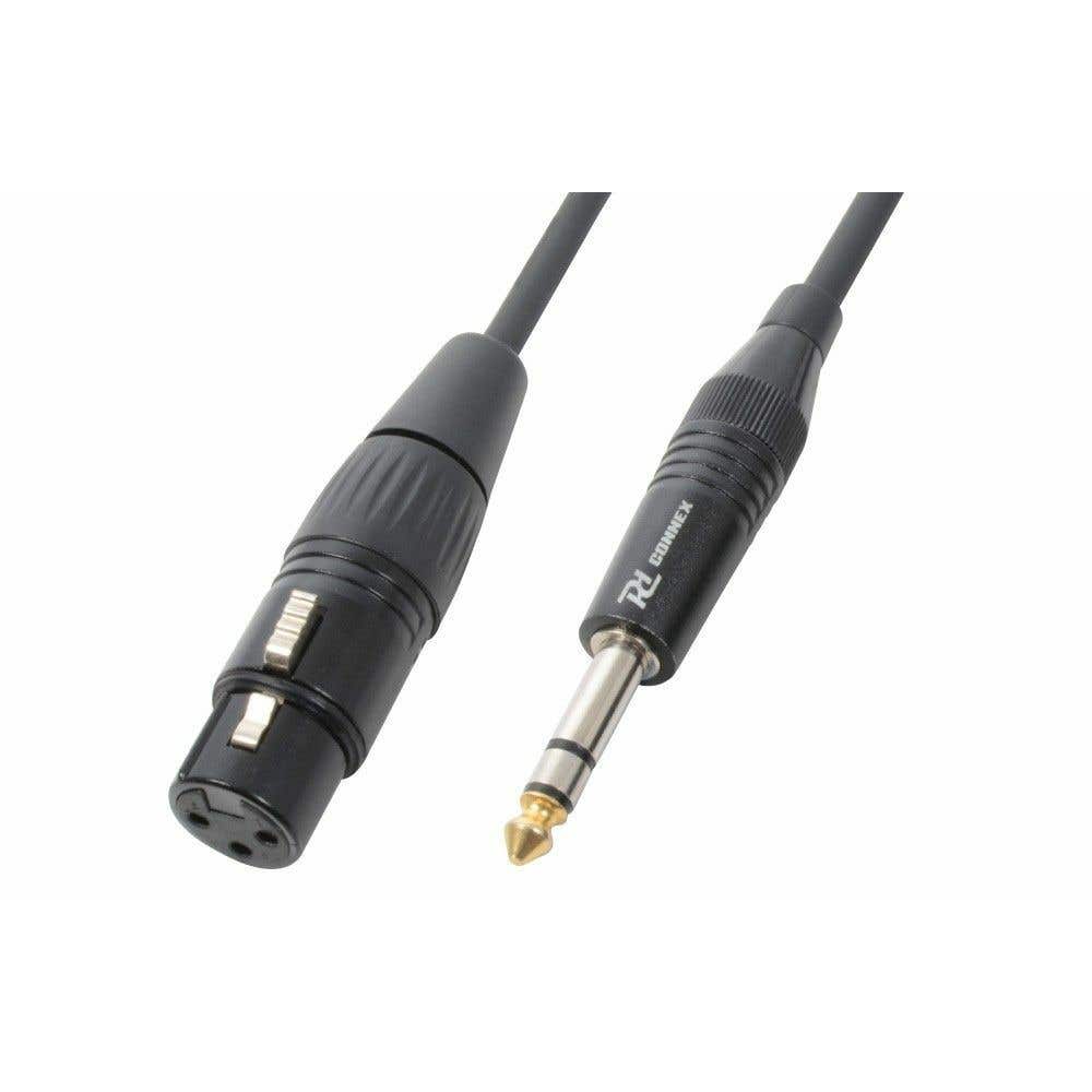 PD Connex XLR-Buchse - 6,3 mm Stereo-Klinkenkabel 1,5 Meter