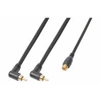 PD Connex Kabel 2x RCA-Stecker - 1x RCA-Buchse 30 cm