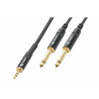 PD Connex Kabel 3,5 Stereo - 2x 6,3 Mono 3 m