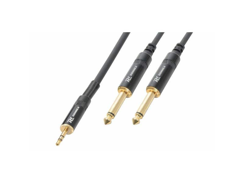 PD Connex Kabel 3,5 Stereo - 2x 6,3 Mono 3 m