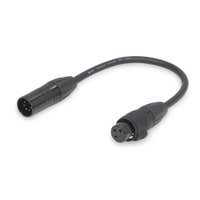 PD Connex wasserdichtes DMX Adapterkabel - 3-polig Female - 5-polig Male - IP65 - 20 cm