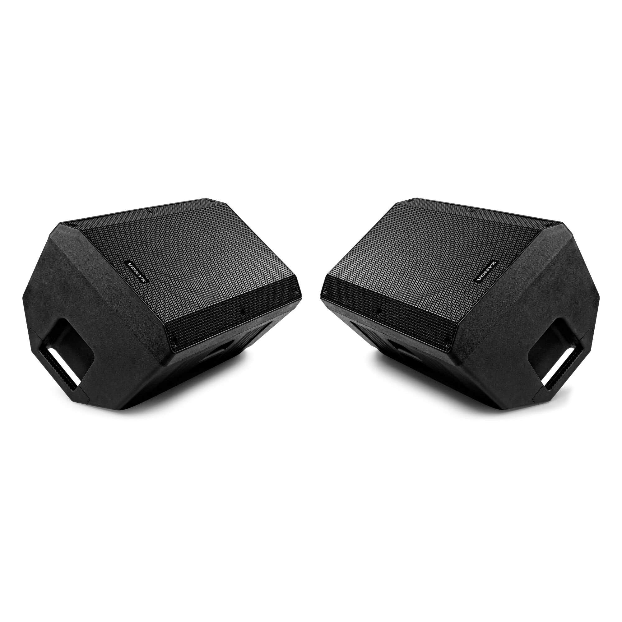 Vonyx VSA12 Bühnenmonitor Lautsprecher Set mit – 800 Watt – 12 Zoll