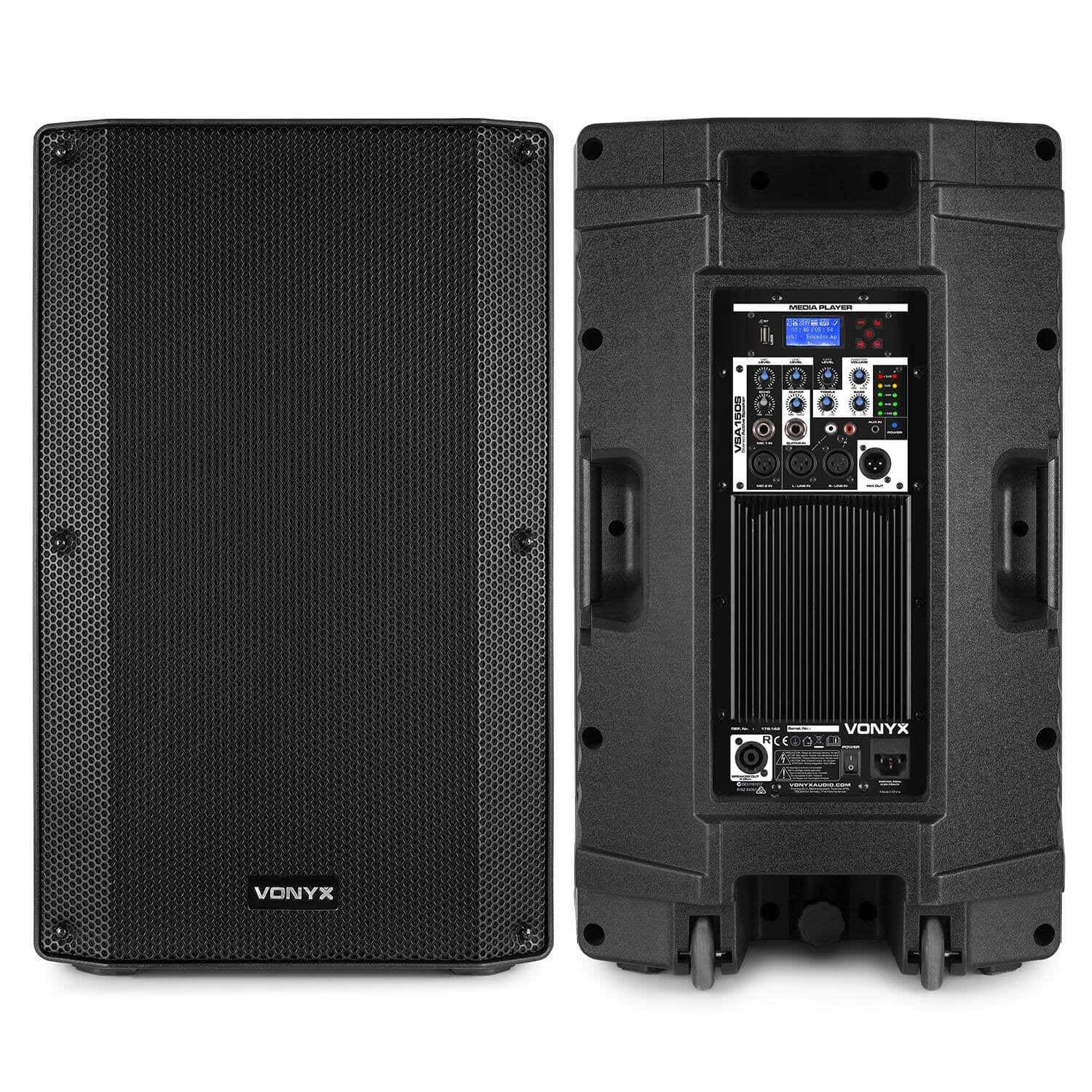 Vonyx VSA150S-Stereo-Aktivlautsprecherset 15