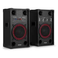 Fenton SPK-110 Aktiv Lautsprecher 10" – PA Anlage mit Bluetooth – Eingebauter Verstärker – 600W