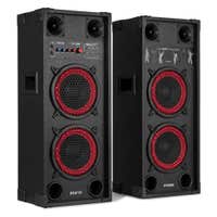 Fenton SPK-208 Aktiv Lautsprecher – PA Anlage mit Bluetooth – Doppelte 8" Woofer – 800W
