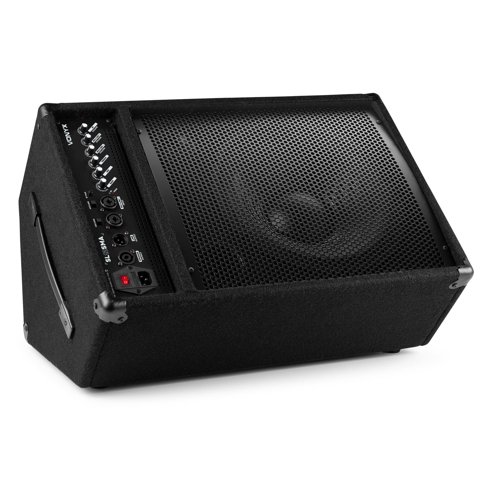 Vonyx SL12MA Bühnenmonitor - Aktivlautsprecher mit Bluetooth - 600W - 12 Zoll