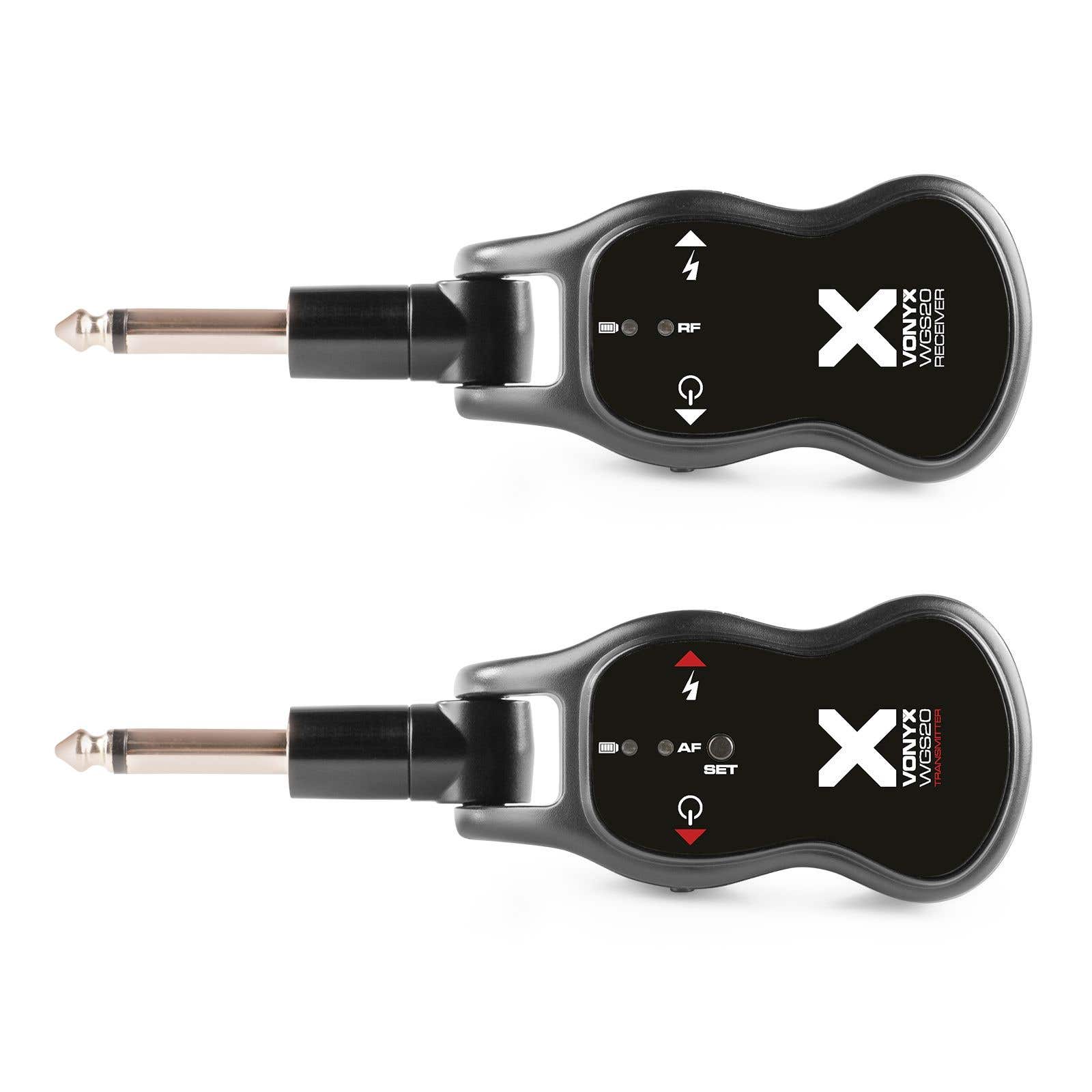Vonyx WGS20 drahtloses Gitarrensystem - Sender und Empfänger mit Akku