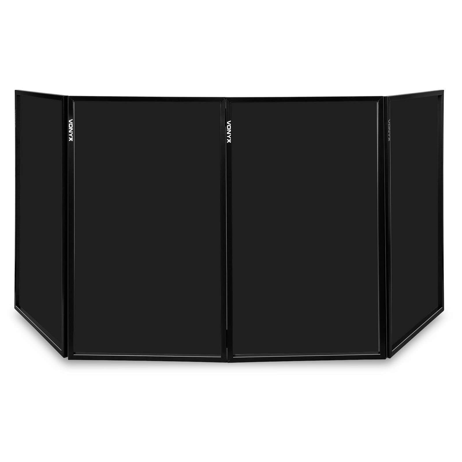 Vonyx DB2B zusammenklappbarer DJ-Pultschirm – 280 x 120 cm gesamt