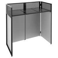 Vonyx DB4 Pro faltbares DJ-Pult mit weißen und schwarzen Lycra-Tüchern